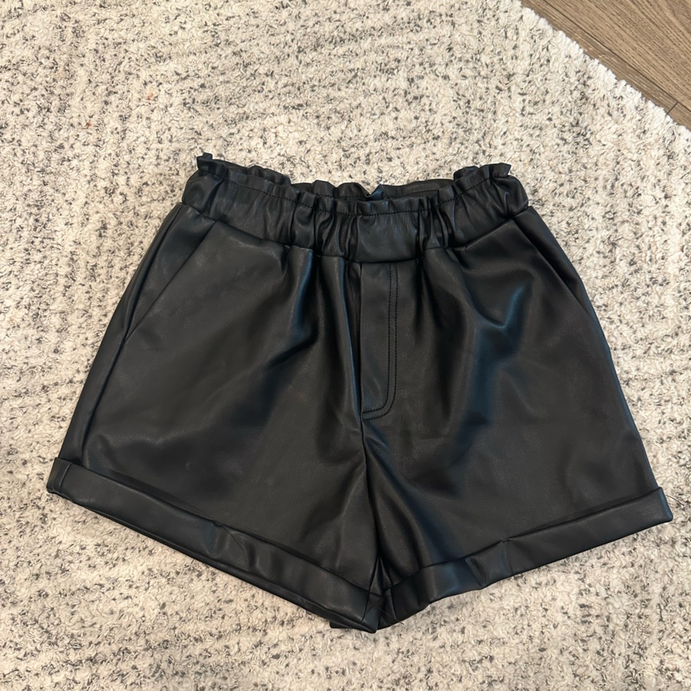 Forever 21 faux leather shorts